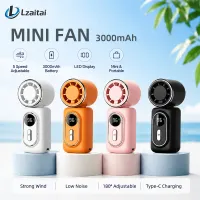 Portable Mini Turbo Handheld Fan thumbnail 1