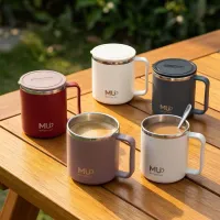 Mini Insulated Coffee Mug with Handle thumbnail 1