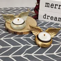 Angel Wings Resin Candlestick Holder thumbnail 4