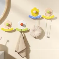 Flower Wall Hook No Drill Self-Adhesive thumbnail 3