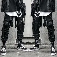 Harajuku Cargo Joggers - Y2K Streetwear thumbnail 1