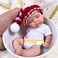 Mini Silicone Reborn Baby Doll Peaches thumbnail 1