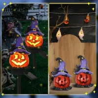 Solar Pumpkin Pathway Lights thumbnail 2