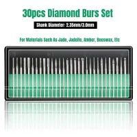 30-Piece Diamond Burr Set for Dremel thumbnail 1