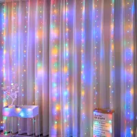 LED Curtain Fairy Lights 3m Remote thumbnail 3