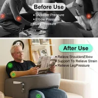 Memory Foam Lap Desk Pillow with Armrests thumbnail 2