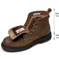Vintage Split Suede Fleece-Lined Boots thumbnail 6