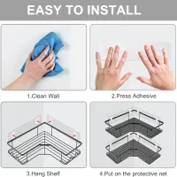 Adhesive Shower Caddy Shelf Stickers thumbnail 6