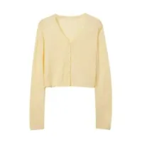Women's V-Neck Knit Cardigan Sweater thumbnail 6