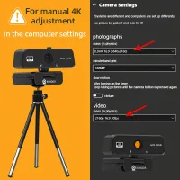 EXHQDR 4K Webcam with Privacy Cover thumbnail 6