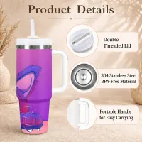 Cat Peeking Vacuum Flask 40oz thumbnail 5