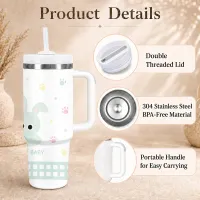 Cartoon Cat Vacuum Flask 40oz thumbnail 3
