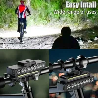 9 LED Bike Light Set - 1600LM Front & 200LM Rear thumbnail 4