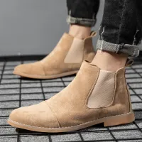 Men's Suede Chelsea Boots Slip-On thumbnail 1