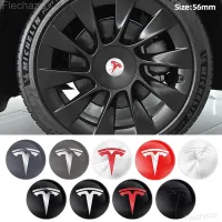 Tesla Wheel Hub Center Cap Stickers (4pcs) thumbnail 1
