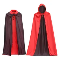 Reversible Vampire Hooded Cloak Cape thumbnail 4