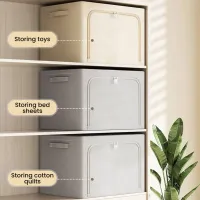 Zippered Foldable Clothes Storage Box thumbnail 3