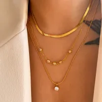 Gold Plated Zirconia Choker Necklace thumbnail 4