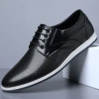Men's Leather Oxford Dress Shoes thumbnail 3