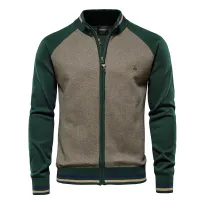 Men's Spliced Streetwear Cardigan thumbnail 1