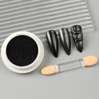Chrome Black Nail Powder thumbnail 6