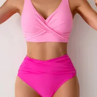 Sexy Cross High Waist Bikini Set thumbnail 5