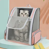 Breathable Pet Cat Carrier Backpack thumbnail 3
