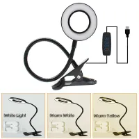 LED Ring Clamp Lamp with Adjustable Gooseneck thumbnail 1