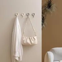 4-Pack Heavy Duty Adhesive Wall Hooks thumbnail 4