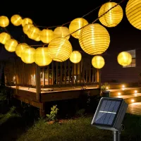 Solar Lantern String Lights Outdoor thumbnail 1