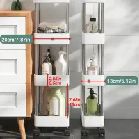 Slim Rolling Storage Cart Organizer thumbnail 5