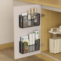 Punch-Free Iron Cabinet Door Rack thumbnail 3