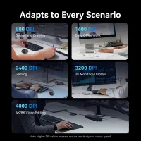 Vention Dual-Mode Wireless Mouse 4000 DPI thumbnail 6