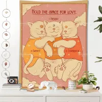 Sun Moon Tarot Cat Tapestry thumbnail 6