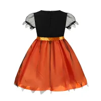 Girls Pumpkin Costume Dress thumbnail 4