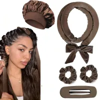 No Heat Satin Curling Rod Headband thumbnail 1