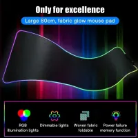 Custom RGB LED Gaming Mouse Pad thumbnail 5