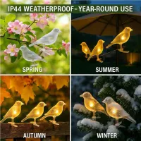 Solar Bird String Lights Outdoor thumbnail 5