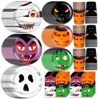 Kids Halloween Monster Party Tableware Set thumbnail 4