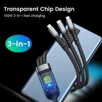 3-in-1 100W Fast Charging Cable thumbnail 2