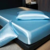 Luxury Satin Fitted Sheet Set thumbnail 4