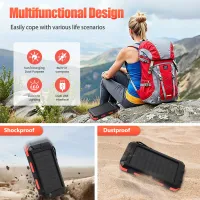 10000mAh Solar Power Bank with Flashlight thumbnail 3