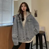 Women's Vintage Denim Hooded Jacket thumbnail 1
