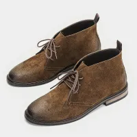 Retro Leather Ankle Boots 2026 thumbnail 3
