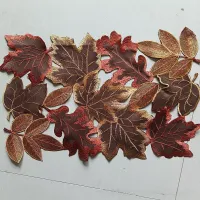 Maple Leaf Embroidery Fall Table Runner thumbnail 5