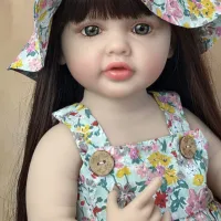 22" Silicone Reborn Baby Girl Doll thumbnail 2