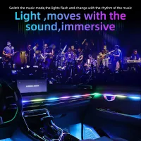 10-in-1 Car LED RGB Light Strip thumbnail 2