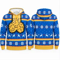 Christmas Ugly Hoodie Sweatshirt Unisex thumbnail 4