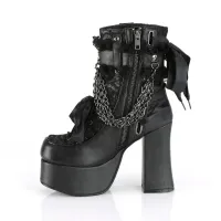 Gothic Chain Lace-Up Ankle Boots thumbnail 5