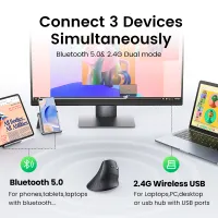 UGREEN Ergonomic Wireless Vertical Mouse thumbnail 4